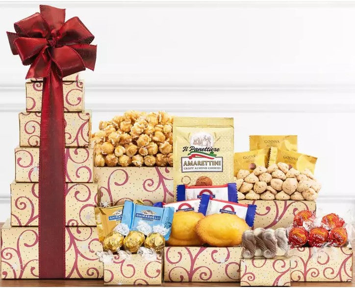 Chocolate and Sweets Gift Tower, Standard  Canadian Shipping